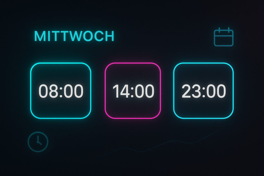 Beste Zeiten am Mittwoch für TikTok-Posts