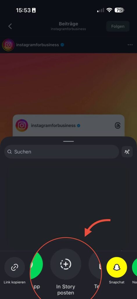 Post to story