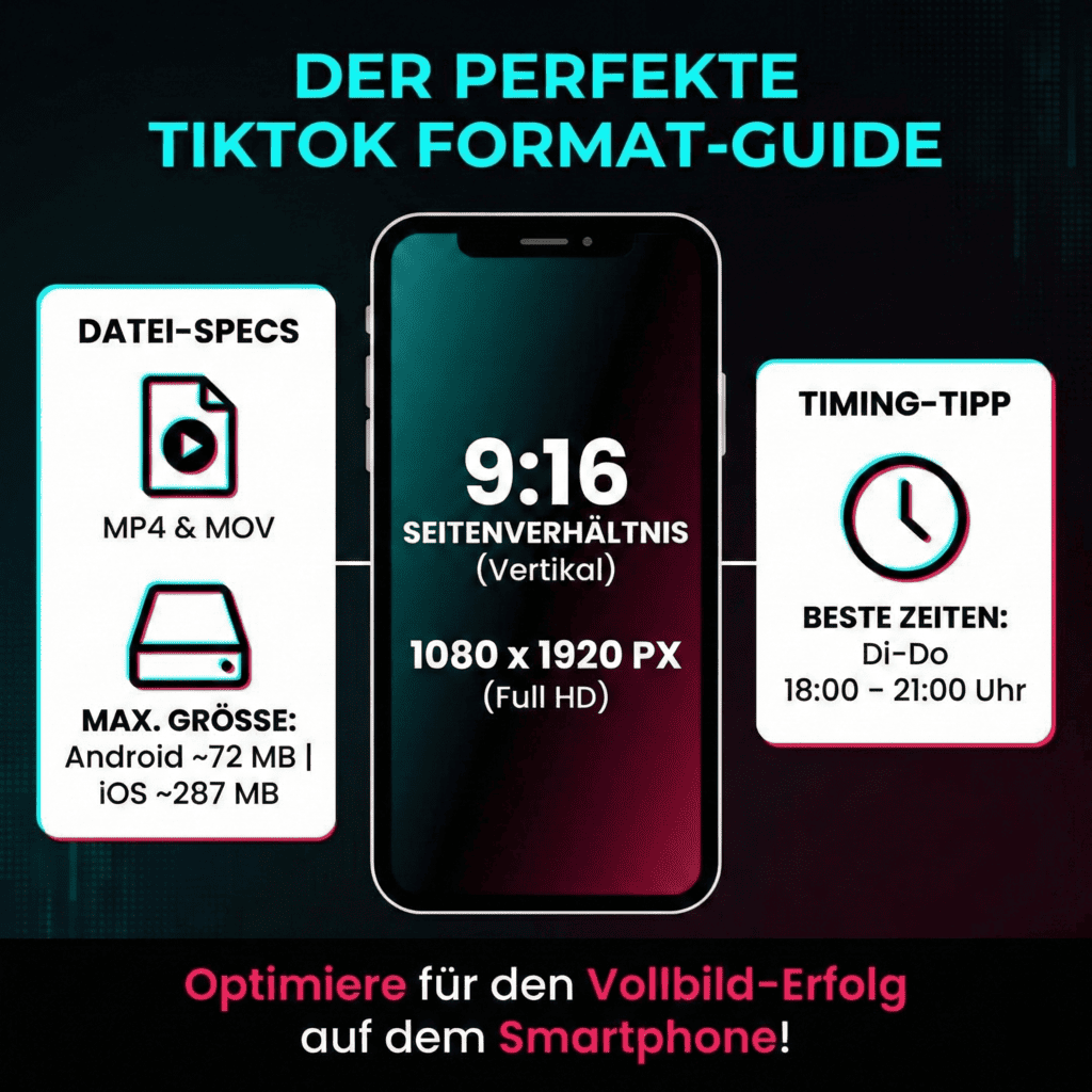 Quel est le format de l'infographie TikTok ?