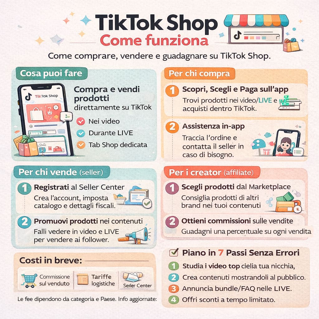 Tiktok Shop come funziona - Info